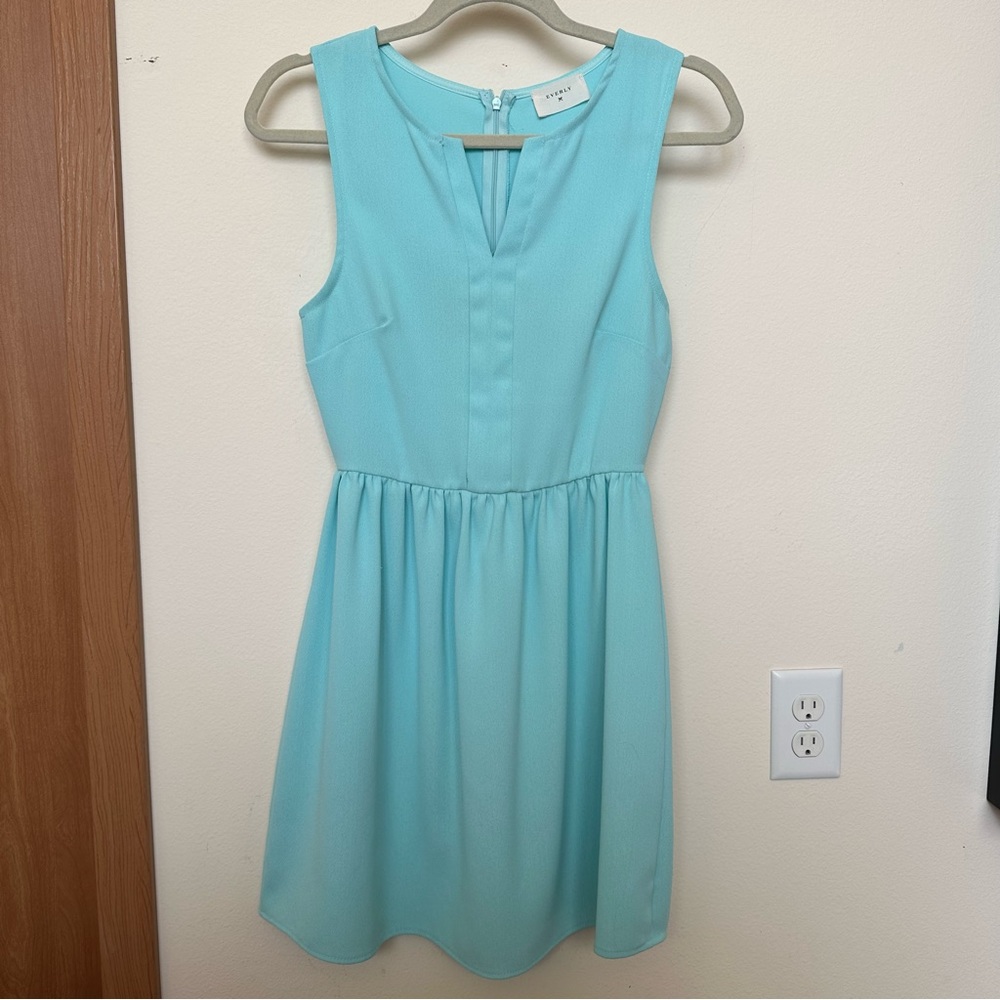 Everly Light Blue Sleeveless Dress